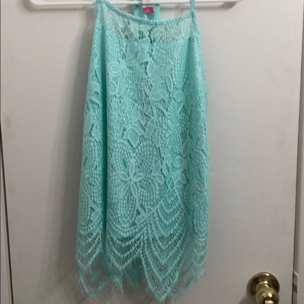 Light blue lace shirt